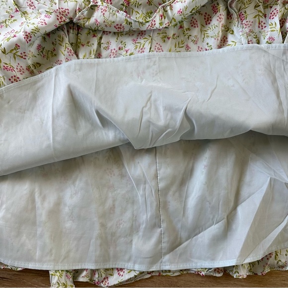 New NWOT J. Crew Silk Floral Ruffle Dress Sz 14 - Picture 5 of 14